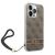Guess 4G Print Cord etui ze smyczką do iPhone 14 Pro brązowy 127039096