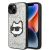 Karl Lagerfeld Glitter Choupette iPhone 14 Tok - Ezüst
