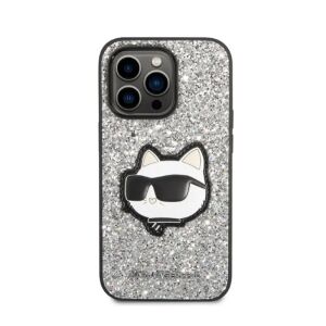 Karl Lagerfeld KLHCP14XG2CPS iPhone 14 Pro Max 6,7" srebrny/silver hardcase Glitter Choupette Patch 140503967 - Artykuły techniczne i elektronika
