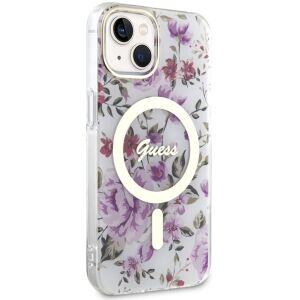Etui Guess GUHMP14SHCFWST do iPhone 14 6.1" hardcase Flower MagSafe 140548457 - Handyhüllen