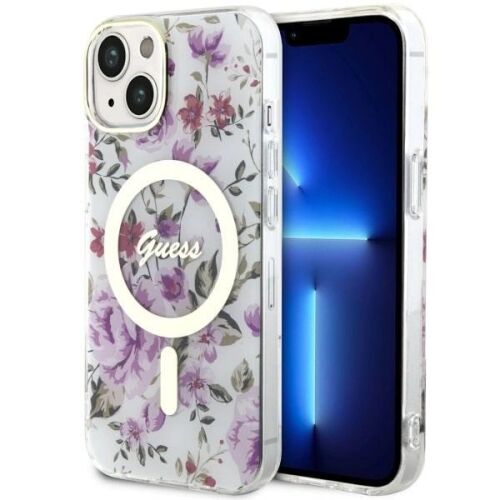 Guess Guhmp14Mhcfwst Tvrdé Puzdro Pre Iphone 14 Plus 6.7 For Magsafe Flower 127040386