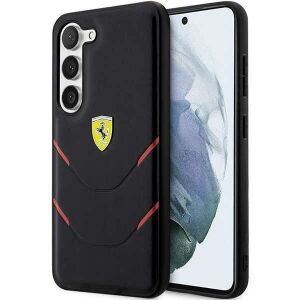 Etui Ferrari Hot Stamp Lines na Samsung Galaxy S23 - czarne 127040666 - Ferrari Handyhüllen