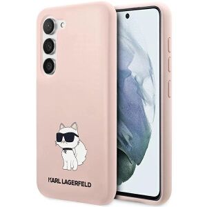 Karl Lagerfeld Silicone Choupette Puzdro pre Samsung Galaxy S23+ - Ružové 127040989 - Puzdrá na telefóny