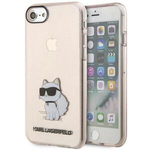 Etui Karl Lagerfeld Ikonik Choupette na iPhone 7 / 8 / SE 2020 / SE 2022 - różowe 127041187 - Karl Lagerfeld Handyhüllen
