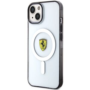 Etui Ferrari Outline MagSafe na iPhone 14 - przezroczyste 140803503 - Ferrari Handyhüllen