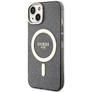 Etui Guess GUHMP14SHCMCGK do iPhone 14 6.1" hardcase Glitter Gold MagSafe 127042756 - Handyhüllen