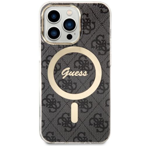 Guess GUHMP13LH4STK iPhone 13 Pro/13 6.1" Carcasă dură negru/negru 4G MagSafe 140510011
