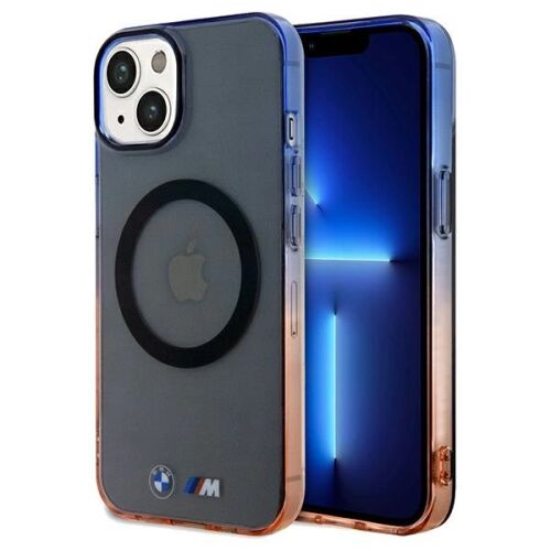 BMW Gradient Lökhárítótok MagSafe iPhone 15 Plus/14 Plus - Szürke - BMW