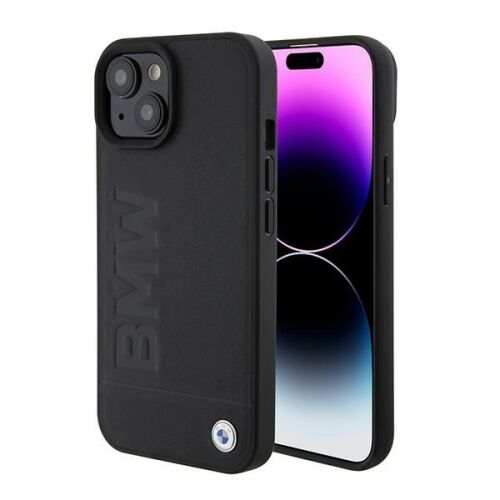 BMW Signature Logo Fekete MagSafe Tok iPhone 15-höz - BMW
