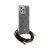 Guess Crossbody Cord 4G Print iPhone 15 Pro tok barna zsinórral