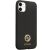 Guess iPhone 11/XR fekete szilikon tok Strass logóval