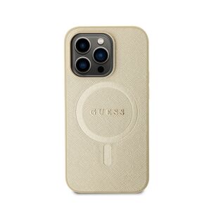 Etui Guess GUHMP15LPSAHMCB do iPhone 15 Pro 6.1" złoty/gold hardcase Saffiano MagSafe 140512638 - Handyhüllen