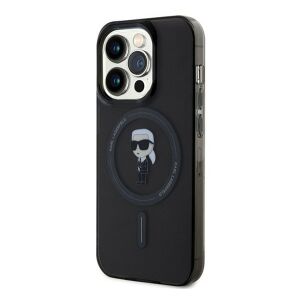 Etui Karl Lagerfeld KLHMP15LHFCKNOK do iPhone 15 Pro 6.1" czarny/black hardcase IML Ikonik MagSafe 140513442 - Karl Lagerfeld Handyhüllen