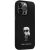 Karl Lagerfeld Ikonik iPhone 14 Pro Max tok, fekete szilikon borító Karl Lagerfeld dizájnnal