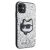 Karl Lagerfeld Csillámos Tok iPhone 11/XR-hez Choupette-tel