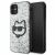 Karl Lagerfeld Choupette Ezüst Csillámos iPhone 11/XR Telefontok