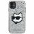 Csillogó Karl Lagerfeld iPhone 11/XR Tok Choupette-tel