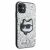 Karl Lagerfeld iPhone 11/XR Tok Csillámmal és Choupette-tel