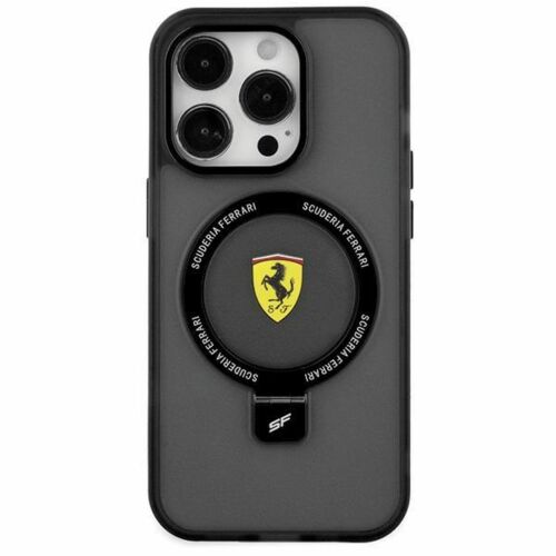 Ferrari Ring Stand 2023 Hülle für Magsafe Hülle Schwarz für Iphone 15 140515439