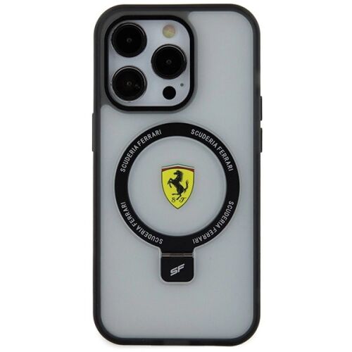 Ferrari Case Ring Stand Z For Magsafe For Iphone 15 Pro Transparent