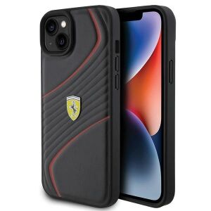 Ferrari Twist Metal Logo Case Tok Iphone 15 Plus Fekete Telefonhoz 127046980 - Ferrari Telefontok