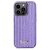 Elölnézet Guess Sequin Script Metal iPhone 14 Pro Tok - Lila