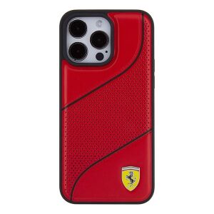 Ferrari Perforated Waves Metal Logo Tok Iphone 15 Pro Red Telefonhoz 127048259 - Ferrari Telefontok