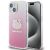 Hello Kitty rózsaszín színátmenetes iPhone 15 tok képernyővédővel