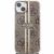 Guess Barna Monogram iPhone 15 Plus/14 Plus tok arany csíkkal