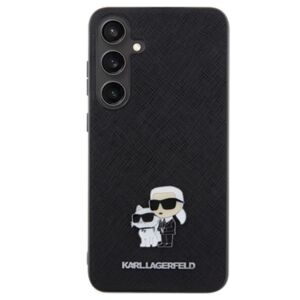 Karl Lagerfeld PU Saffiano Karl und Choupette Samsung S921 Galaxy S24 (2024) Rückseite Schwarz (KLHCS24SPSAKCMPK) 140520494 - Handyhüllen