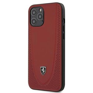 Etui Ferrari Off Track Perforated na iPhone 12 Pro Max - czerwone 127052564 - Ferrari Handyhüllen