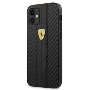 Ferrari On Track Pu Carbon Case Tok Iphone 12 Mini Fekete Telefonhoz 127052634 - Ferrari Telefontok