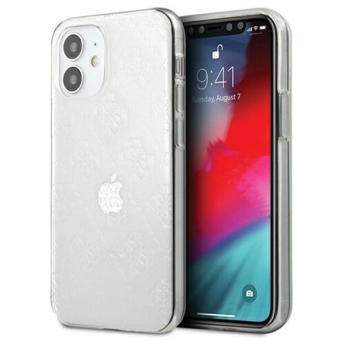 Guess Átlátszó Kemény Tok iPhone 12 Mini készülékhez 3D Mintával - Guess