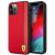 Etui Ferrari On Track Carbon Stripe na iPhone 12 Pro Max - czerwone 127054420