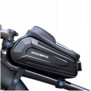 Sakwa rowerowa Rockbros B68-1 na ramę pancerna z kieszonką na telefon 1.7l - czarna 127059105 - Fahrradtaschen