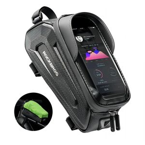 Sakwa rowerowa Rockbros B68 na ramę pancerna z pokrowcem na telefon 1.5l - czarna 127059126 - Rockbros