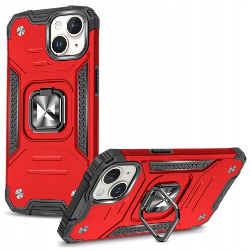 Wozinsky piros iPhone 15 Plus tok ujjfogóval