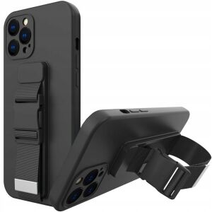 Köteltok Tok Borítása Lencsével Iphone 12 Mini Fekete 127071025 - Apple Puzdrá na telefóny