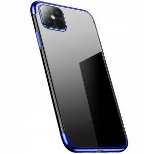 Clear Color case żelowy pokrowiec etui z metaliczną ramką iPhone 13 mini niebieski 127077481 - Handyhüllen