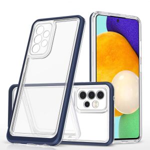Clear 3in1 etui do Samsung Galaxy A73 żelowy pokrowiec z ramką niebieski 127081456 - Handyhüllen