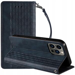 Magnet Strap Case etui do iPhone 13 Pro pokrowiec portfel + mini smycz zawieszka niebieski 127083456 - Handyhüllen