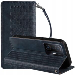 Magnet Strap Case etui do Samsung Galaxy A13 5G pokrowiec portfel + mini smycz zawieszka niebieski 127083631 - Handyhüllen