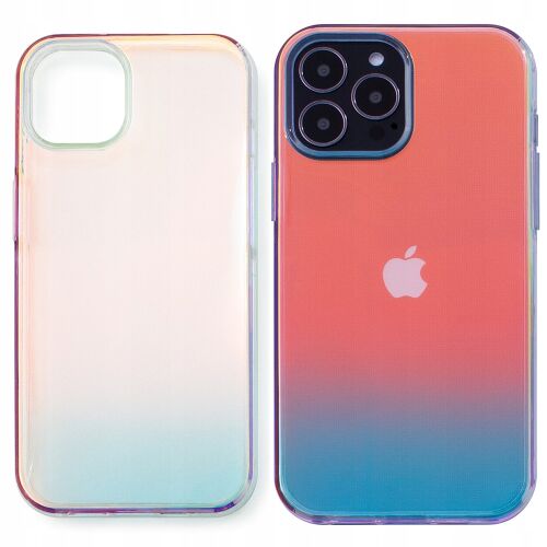 Aurora Gel Tok iPhone 12 Pro Max-hoz, arany színű, hátulnézet és elölnézet - Aurora