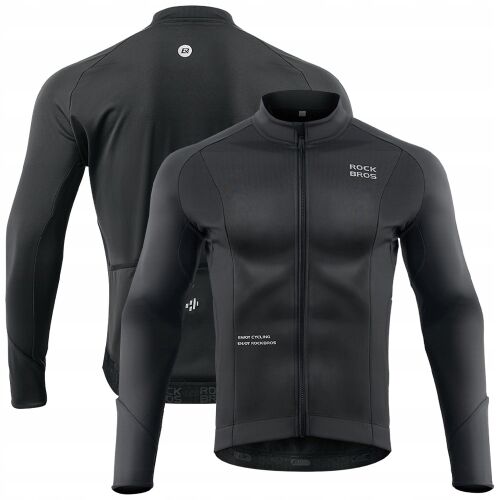 Rockbros Kerékpáros Póló, Hosszú Ujjú Őszi/Téli L Fekete 127097502