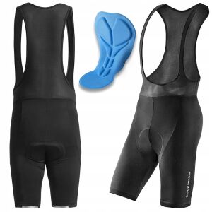 Spodenki rowerowe Rockbros RK20022XL krótkie na szelkach z wkładką XXL - czarne 127098089 - Odzież do sztuk walki