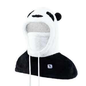 Panda Síbalaklava Gyermekeknek/Felnőtteknek L-Méretű Fekete-Fehér