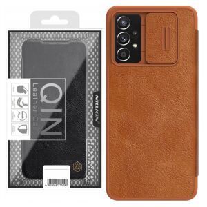 Husa Carte Nillkin Qin, pentru Samsung Galaxy A73 5G, Slim, Piele Eco, Maro 127099816 - Nillkin Huse telefon