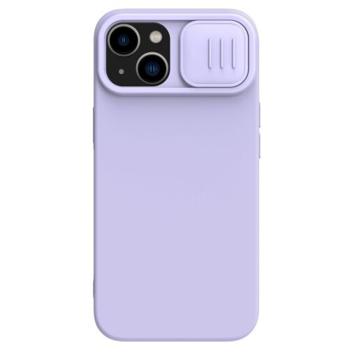 Nillkin CamShield Silky Silicone Case etui iPhone 14 Plus pokrowiec z osłoną na aparat fioletowy 140989787