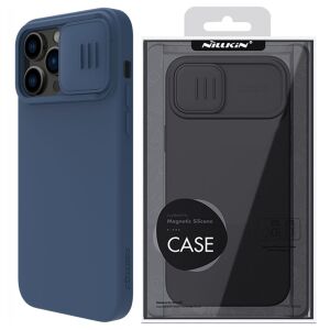 Nillkin CamShield Silky Silicone Case etui iPhone 14 Pro Max silikonowy pokrowiec z osłoną na aparat niebieskie 127100920 - Handyhüllen