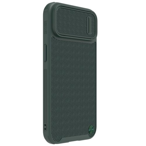 Nillkin Textured S Case etui iPhone 14 Pro Max pancerny pokrowiec z osłoną na aparat ciemnozielone 141077313